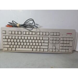 Vintage Compaq Ps/2 Keyboard Model 286220-003 Tested Works